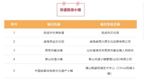 山东二十项目跻身全国非遗与旅游融合优选，文旅新篇逐梦前行